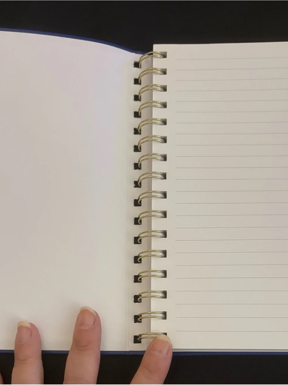 Blue Flex Cover Spiral-Bound Notebook with Elastic Closure - NEW
